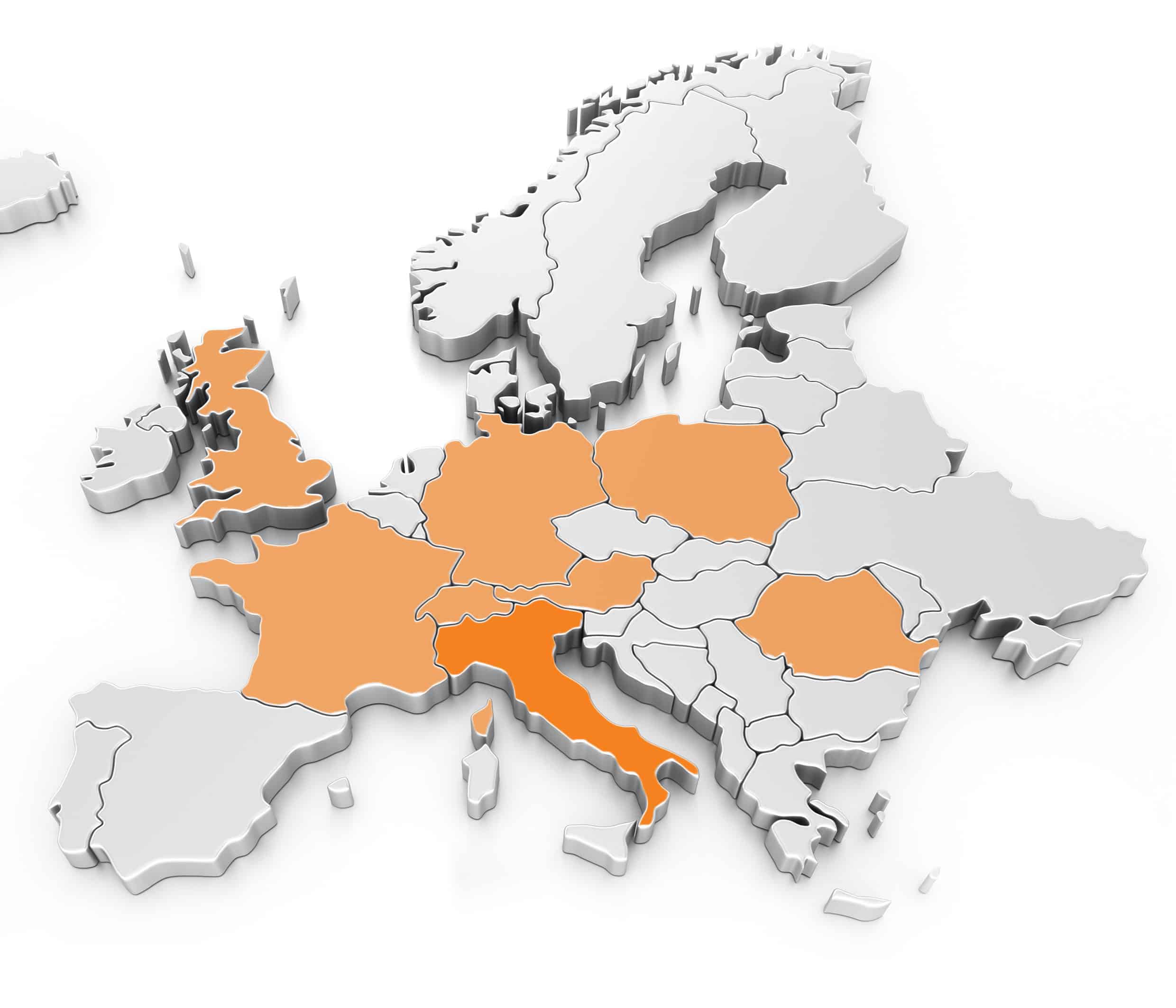 Mappa Sedi Man and Machine in Europa