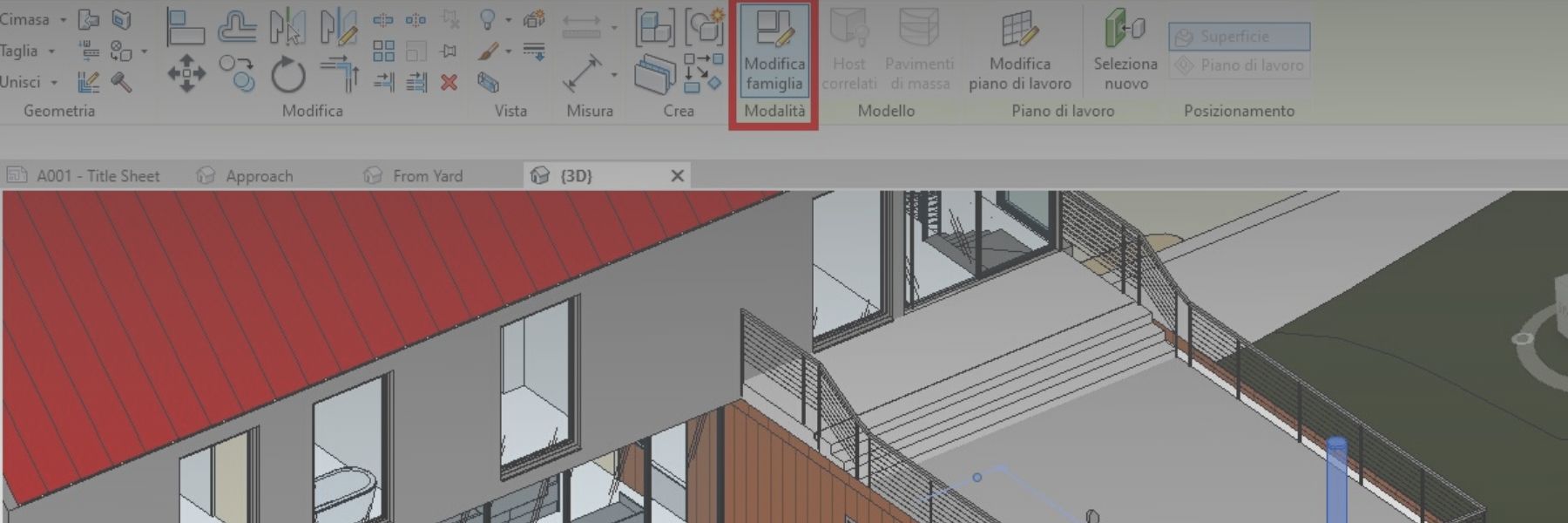 Come salvare una famiglia di Revit fuori dal progetto