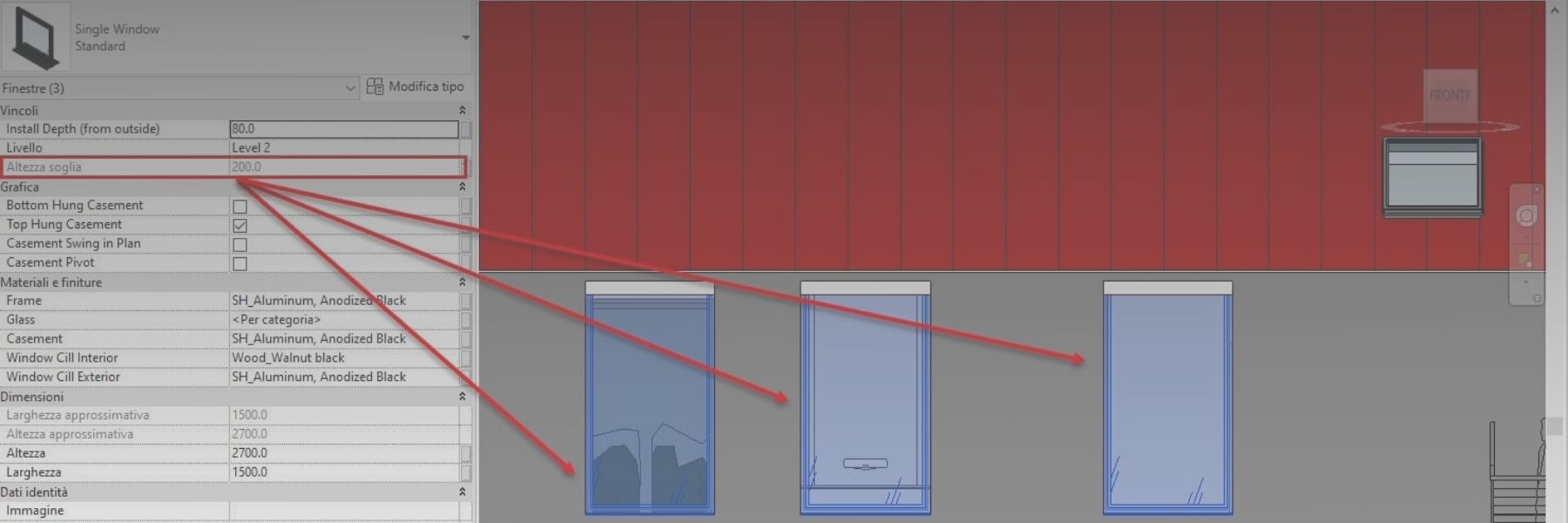 Parametri Globali di REVIT