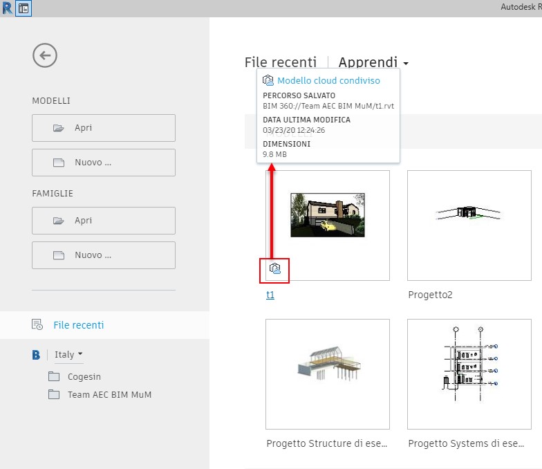 Come Collaborare con BIM360 Design - file in cloud