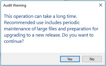 Audit Warning Revit