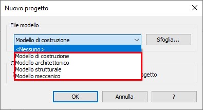 Personalizzare l’Elenco dei Modelli Revit - File Modello