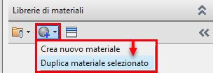 Duplica Materiale Selezionato