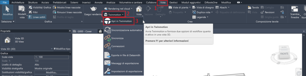 Twinmotion per Autodesk Revit Vista