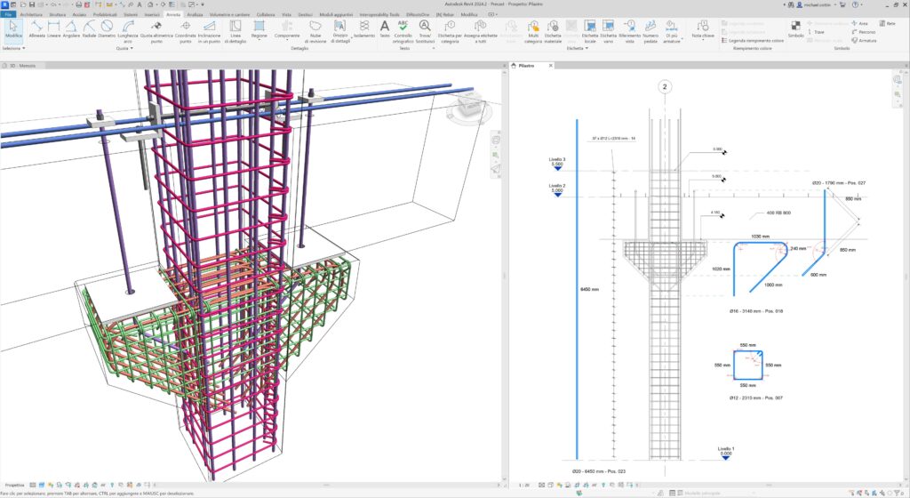 Corso su Autodesk Revit Armature per Elementi in Calcestruzzo