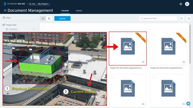 Integrazione App in BIM360 Docs - Earth Cam