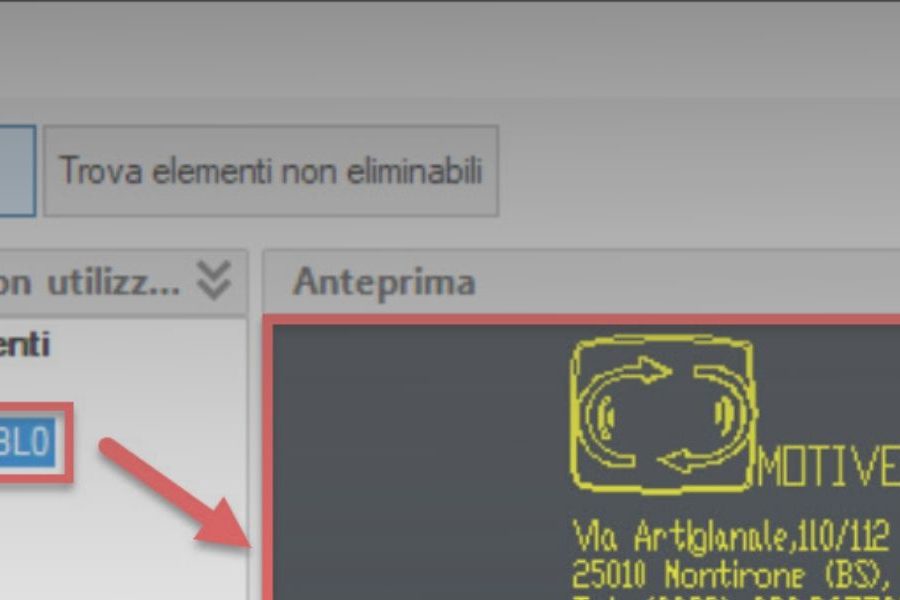 La Finestra Elimina di AutoCAD