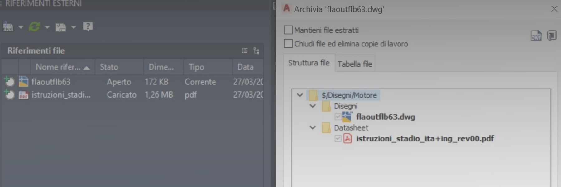 Vault e File PDF AutoCAD