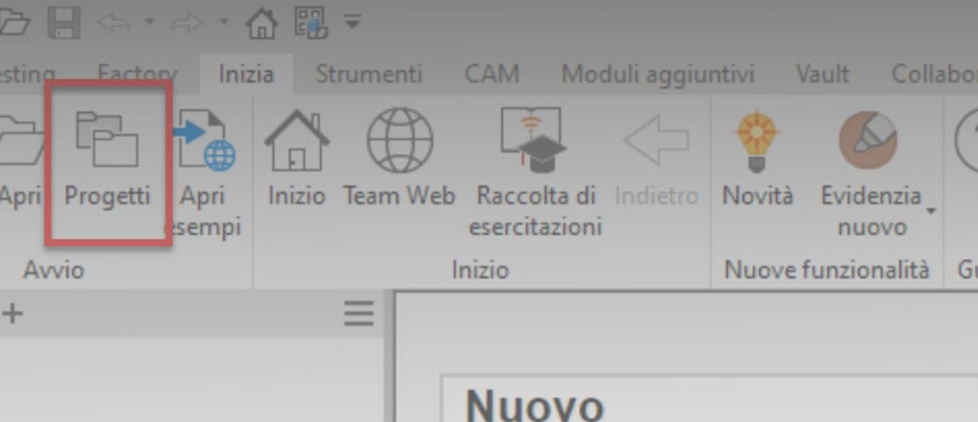 File di Progetto di Inventor