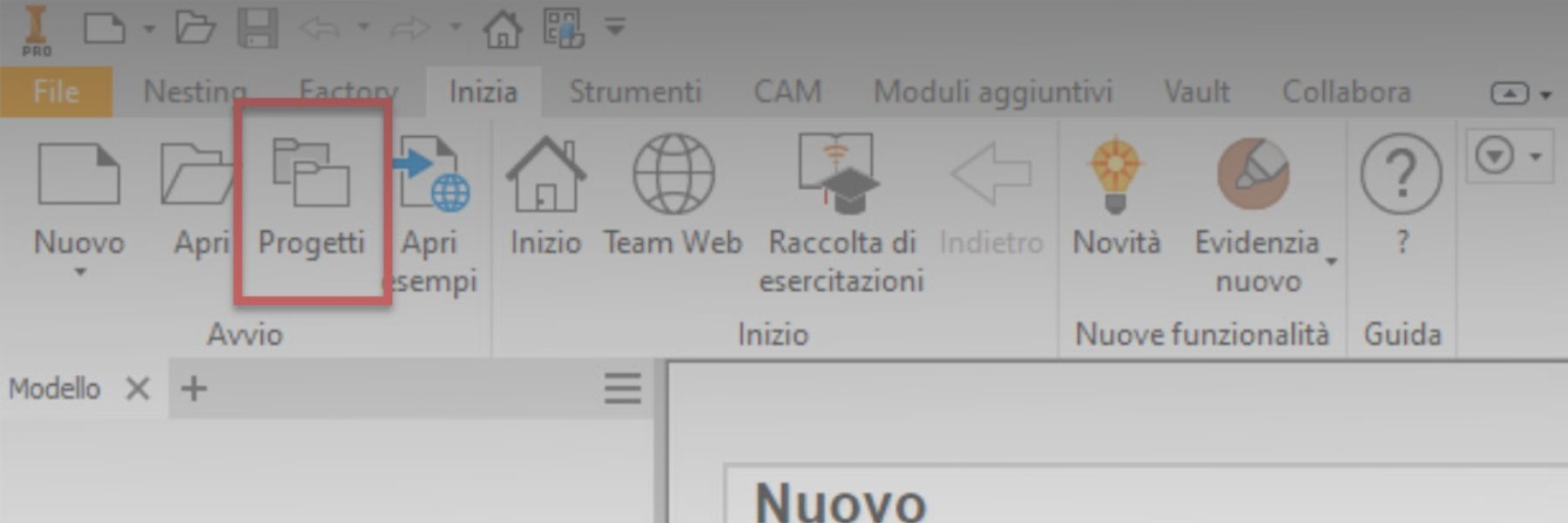 File di Progetto di Inventor