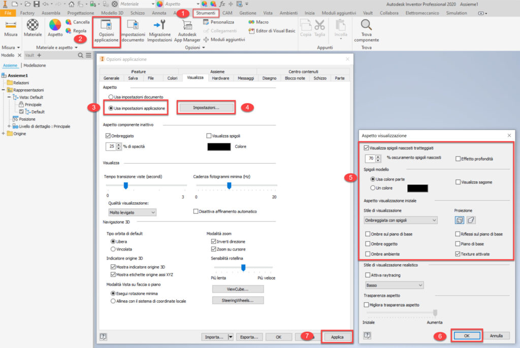 Tips and Tricks di Autodesk Inventor Mostra Componenti con Stile Visualizzazione