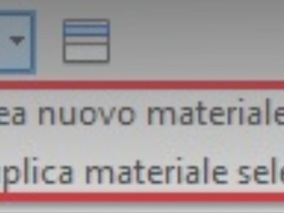 Aggiunta Materiali sugli Oggetti Revit