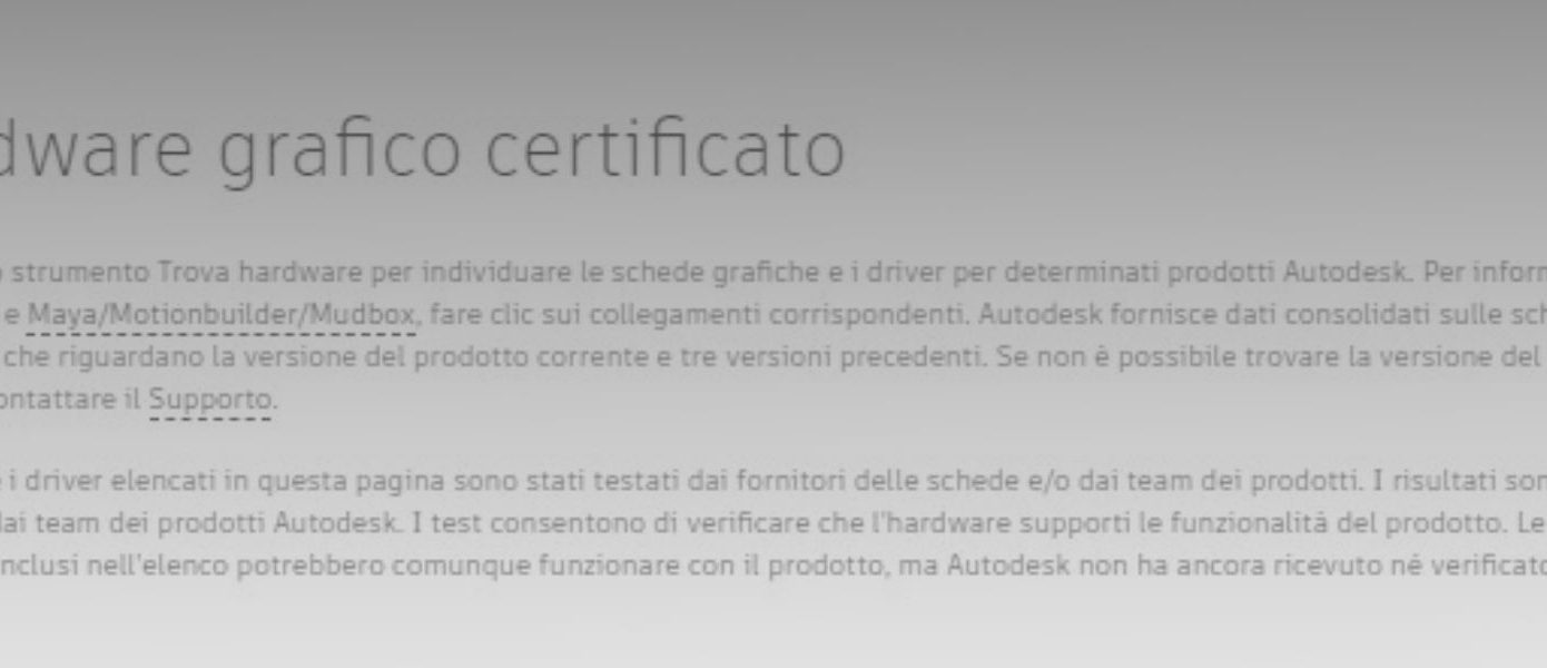 Ottimizzazione Scheda Video di Revit