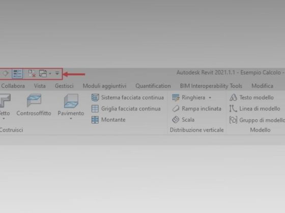 Barra di Accesso Rapido in Revit