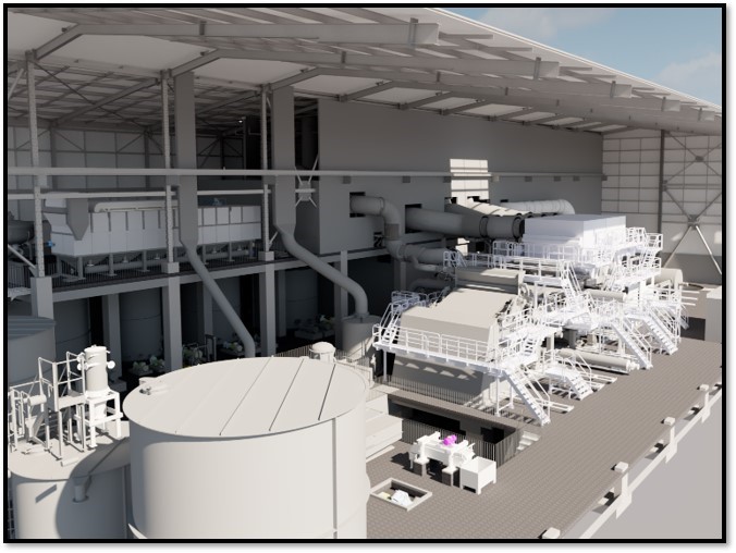 Progettazione dei layout industriali in BIM Immagine per gentile concessione di Toscotec