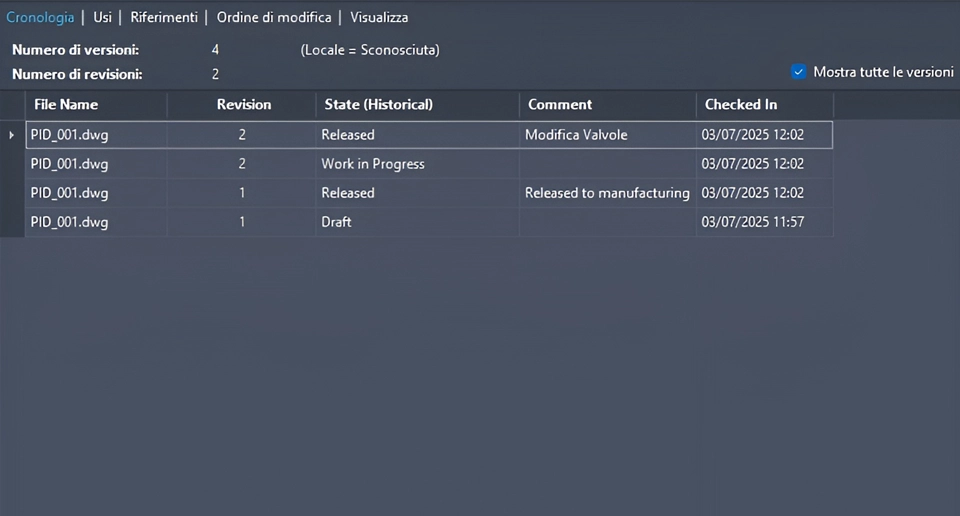 Rilascio controllato dei PDF e gestione revisioni con Vault