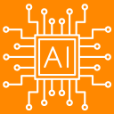 Icona grafica numero 1 rappresentante l'efficienza guidata dall'AI nativa in Autodesk Forma